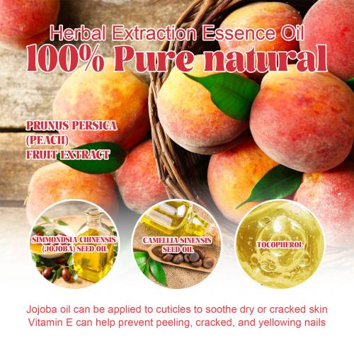 Nagelhautöl mit Pfirsich, Jojoba und Kamelie