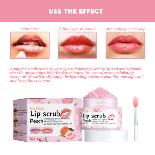 Pfirsich Lippenpeeling mit Vitamin E