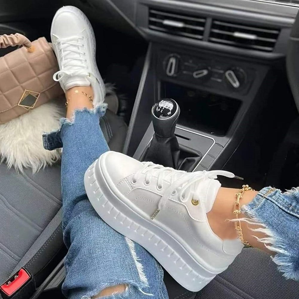 Zwergini-Mode Plateau-Boots mit Schnürung