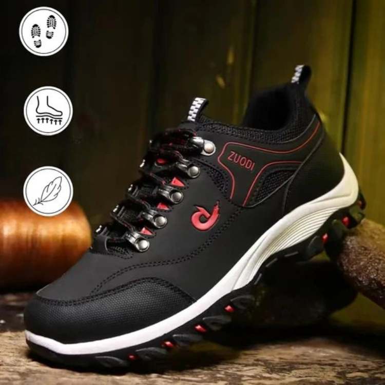 Leichte Wanderschuhe für Herren, atmungsaktiv, Anti-Rutsch, Fußstütze