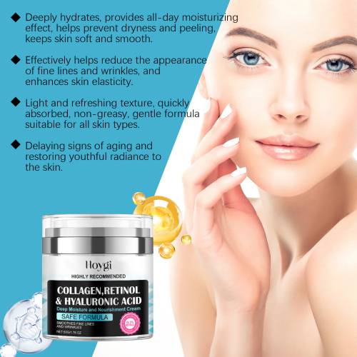 Kollagen Gesichtscreme mit Hyaluronsäure und Vitamin E