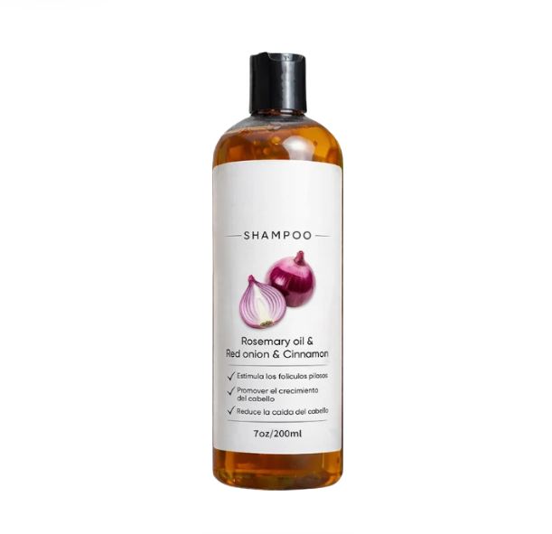 Rosmarin & Zwiebel Kopfhaut-Shampoo für glattes, glänzendes Haar
