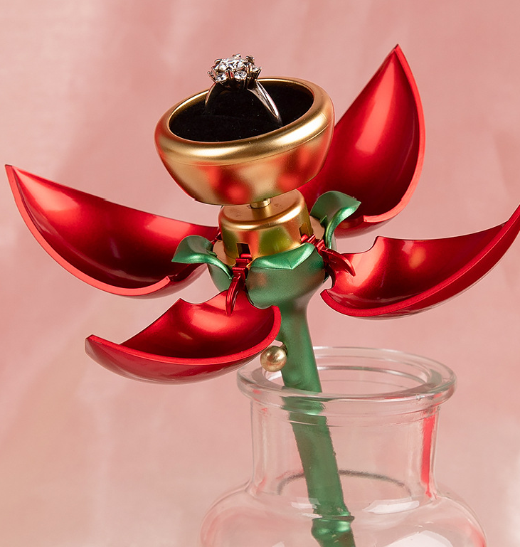 Rosen-Schmuckbox als Valentinsgeschenk