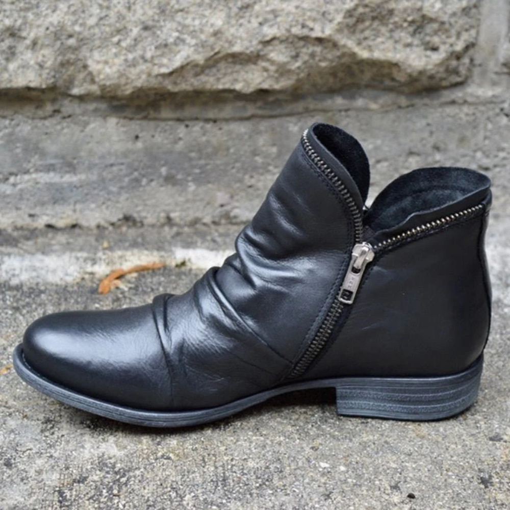 Zwergini-Mode | Damen Schwarz Stiefeletten Wasserdicht