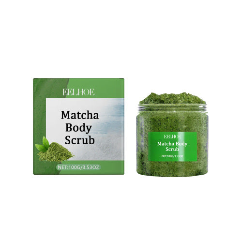 Matcha Meersalz Körperpeeling mit Pfefferminze
