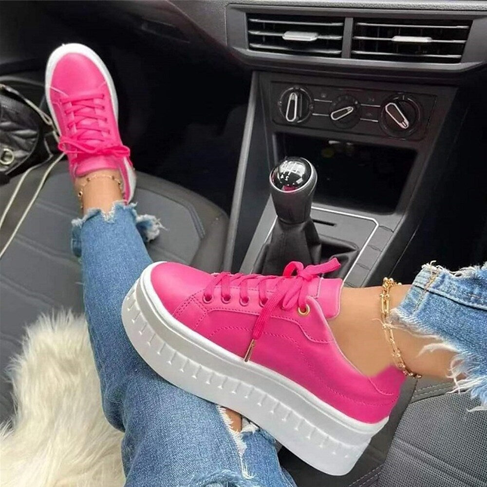 Zwergini-Mode Plateau-Boots mit Schnürung