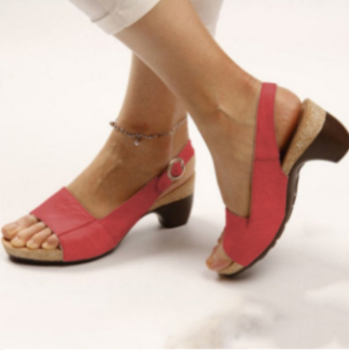 Zwergini-Mode | Orthopädische Sandalen mit Absatz Stilvoller Komfort und Unterstützung