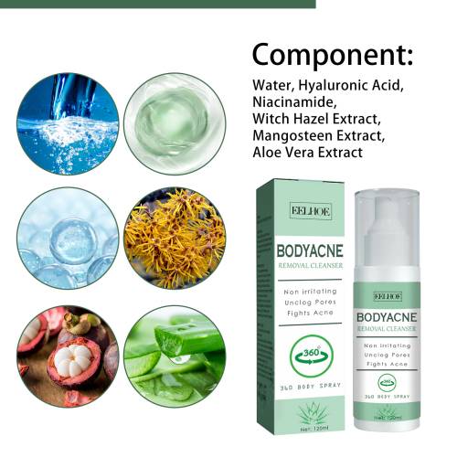 Klärendes Spray für Rücken und Körper mit Hamamelis