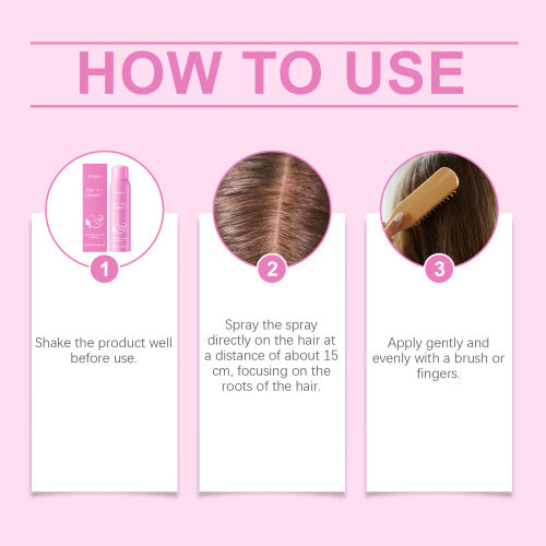 Trockenshampoo für Pony und Ansatz