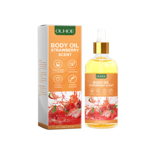 Erdbeer Massageöl mit Jojoba und Argan