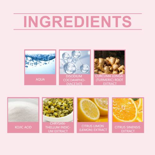 Kurkuma Kojisäure Reinigungspads mit Vitamin C