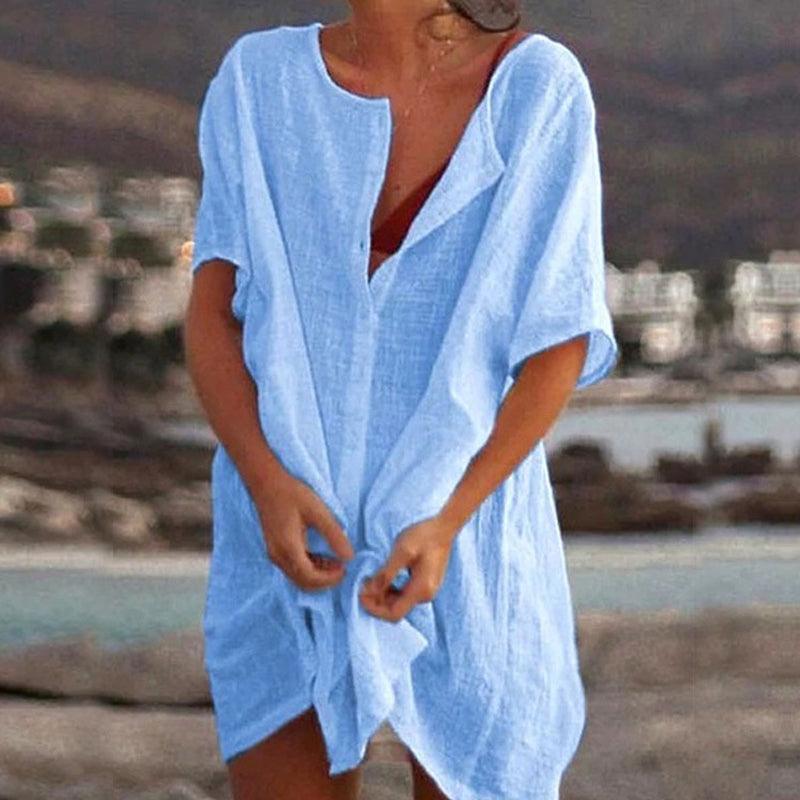 Zwergini-Mode | Einfarbiges, Übergroßes Kleid