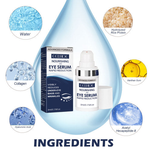 Augenserum mit Reisprotein, Kollagen und Hyaluronsäure
