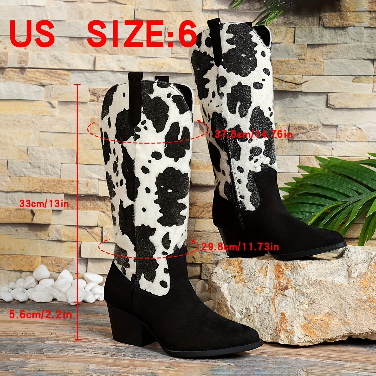 Zwergini-Mode | Cowboy-Stiefel mit Blockabsatz und Spitzem Zeh