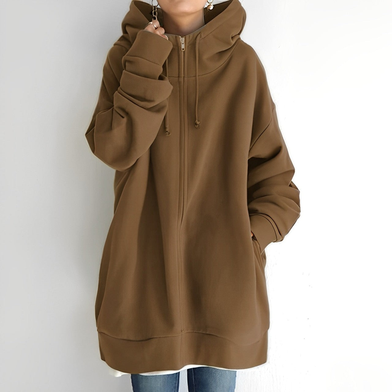 Zwergini-Mode | Fleece-Hoodie mit Reißverschluss