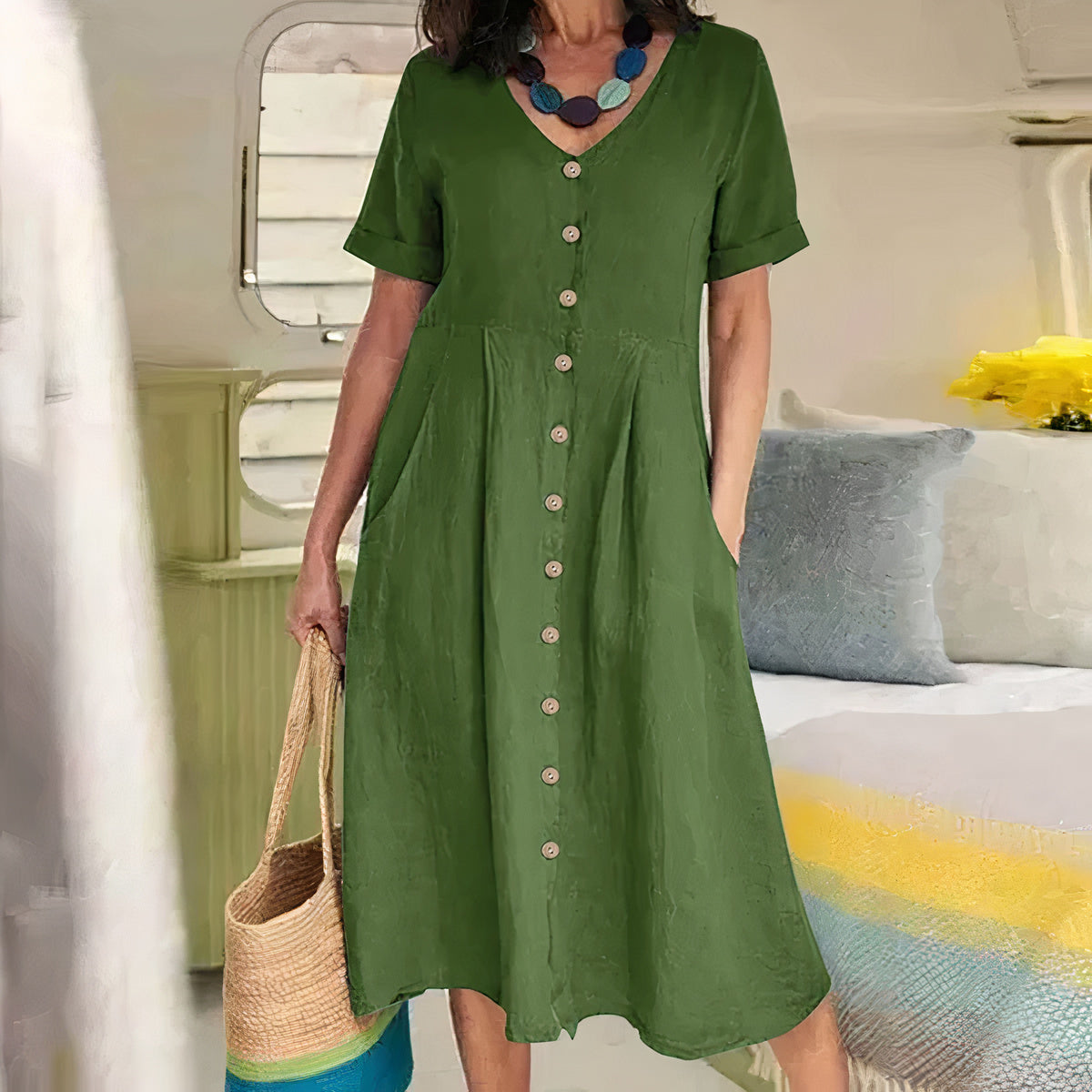 Baumwoll-Kleid - Ester
