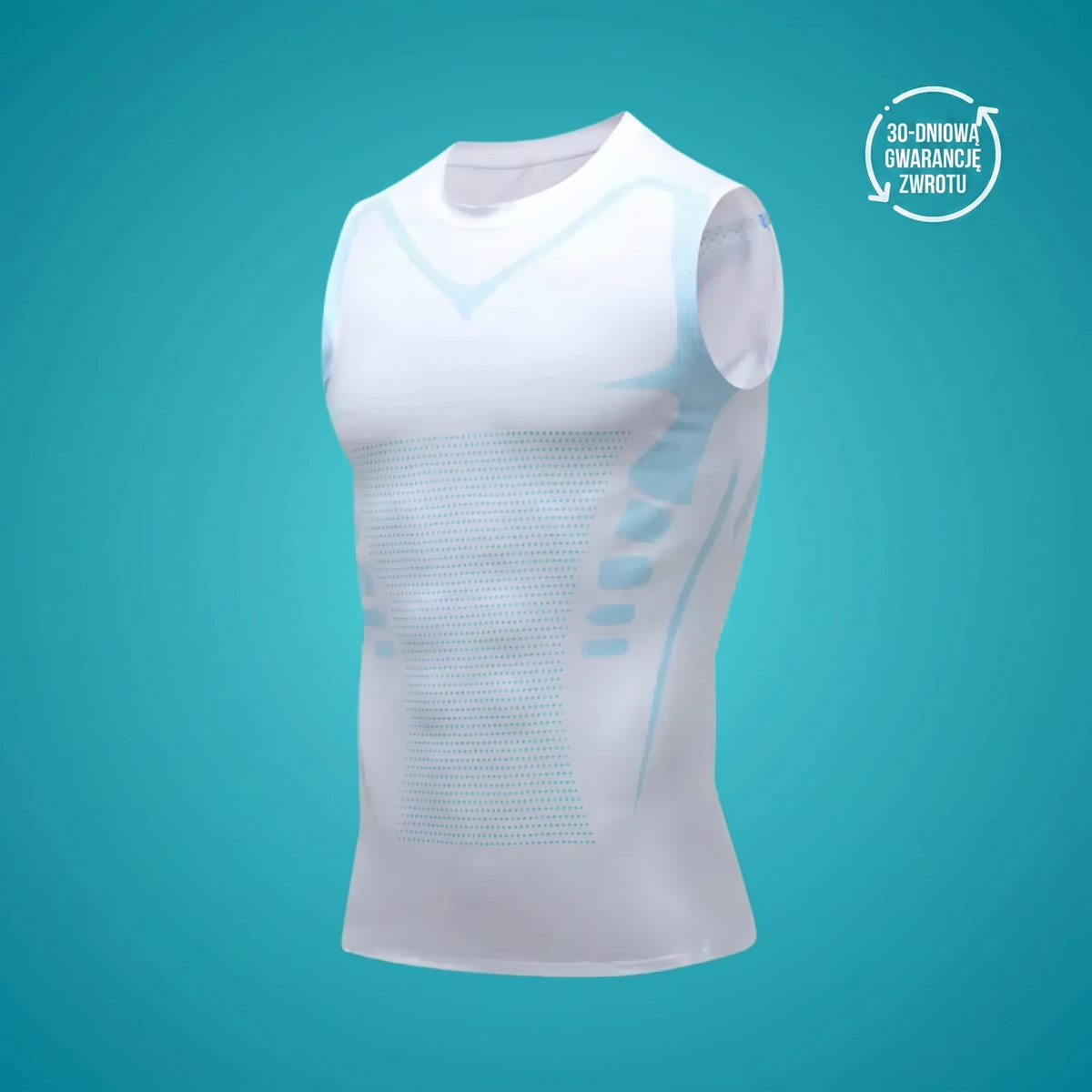 Shapewear Unterhemd für Herren – Kompressionsshirt, schwarz, weiß oder grau, Gr. S-5XL