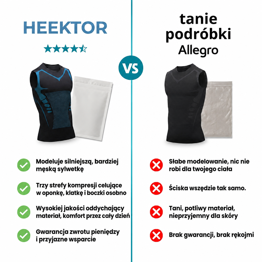 Shapewear Unterhemd für Herren – Kompressionsshirt, schwarz, weiß oder grau, Gr. S-5XL