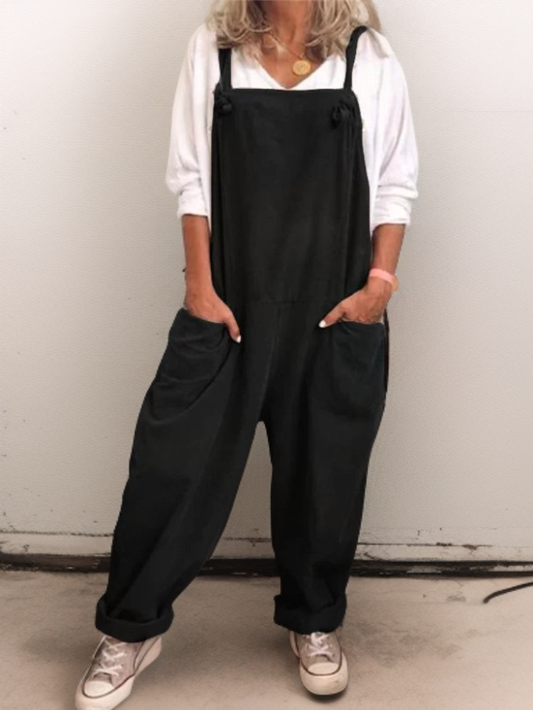 Zwergini-Mode Taschen Oversize Jumpsuit