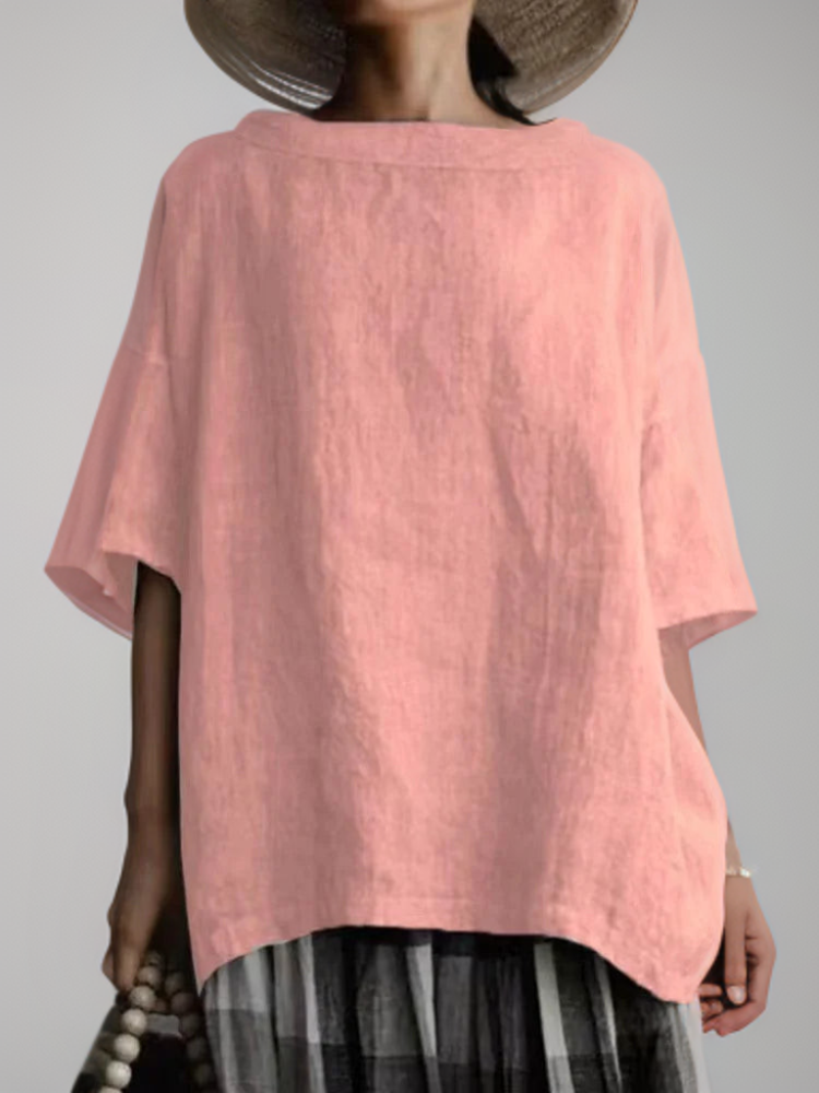 Zwergini-Mode | Vintage Tunika in Oversized-Modell mit Boot-Halskette
