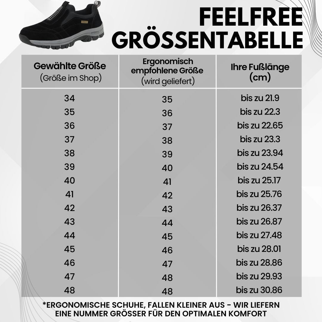 FeelFree Ergo – ergonomischer & wasserdichter Schmerzlinderungs-Schuh - Sonderaktion 1+1 Gratis