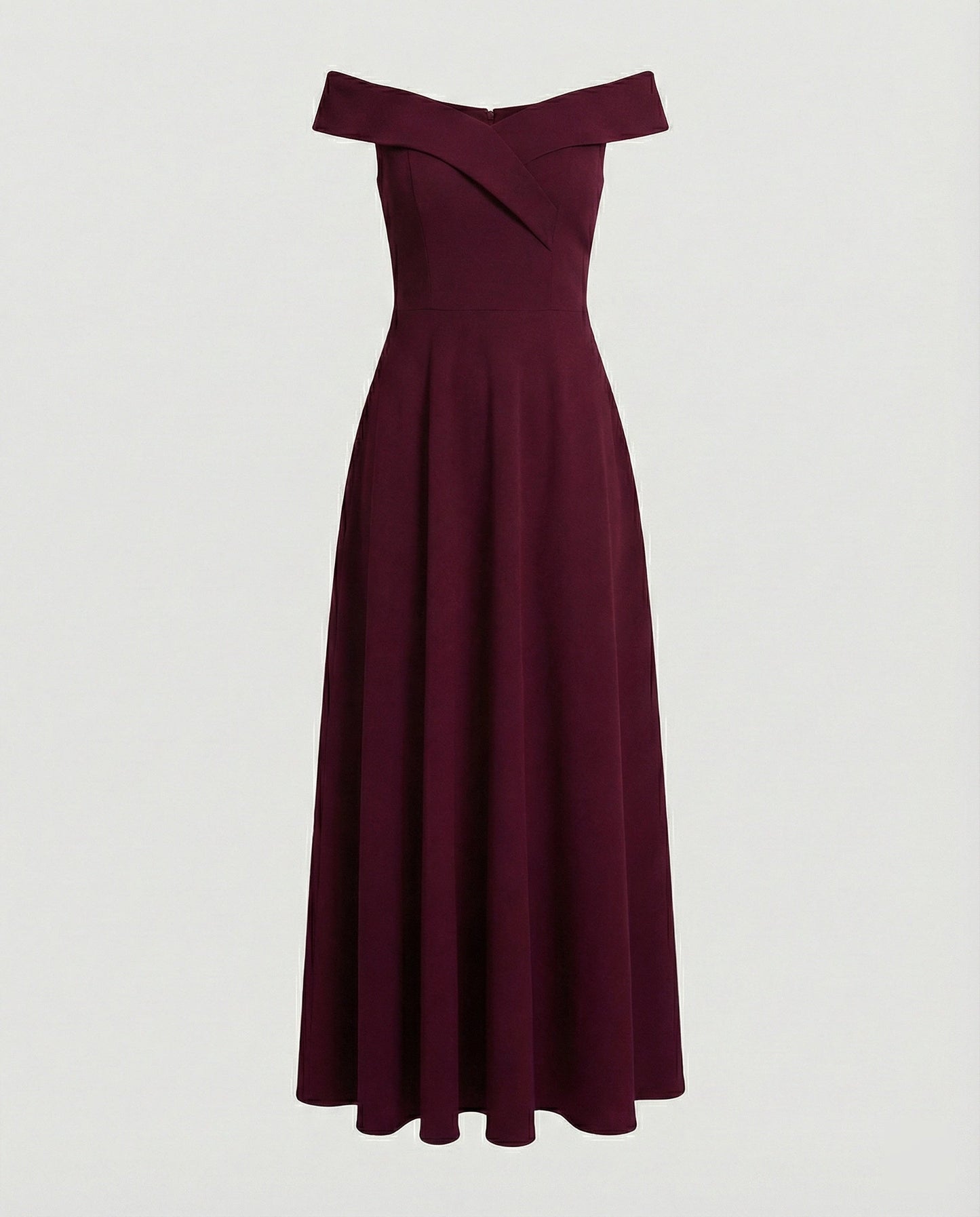 Zwergini-Mode | Elegantes Off-Shoulder Langes Catwalk Abendkleid