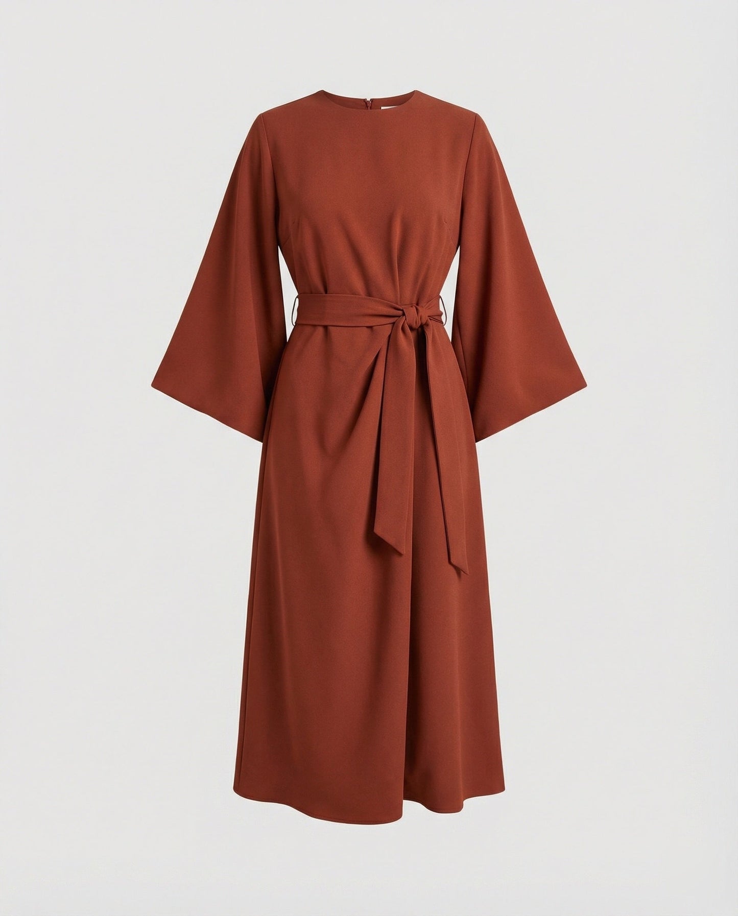 Zwergini-Mode | Elegantes Kleid mit Laternenärmeln und Gürtel