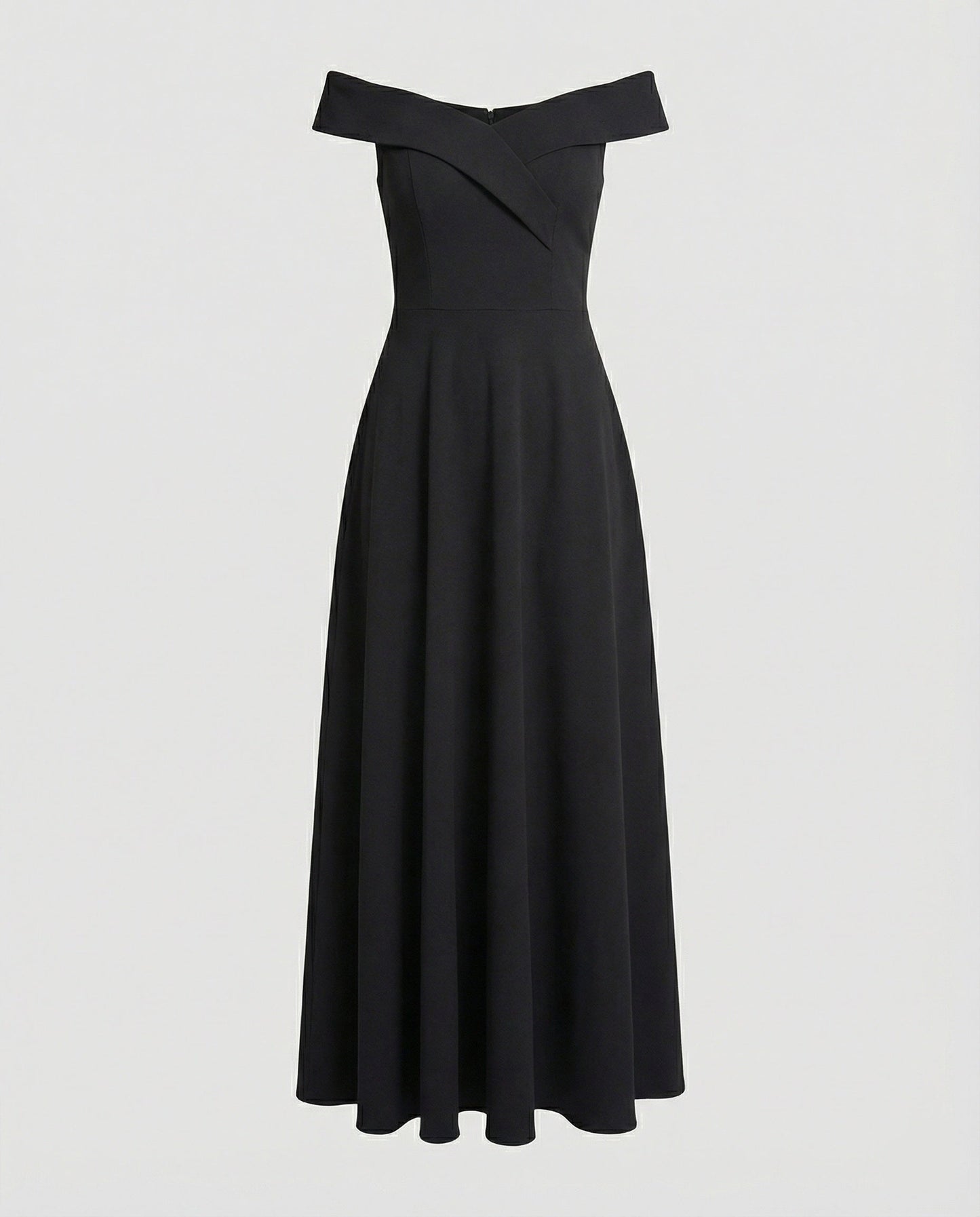 Zwergini-Mode | Elegantes Off-Shoulder Langes Catwalk Abendkleid