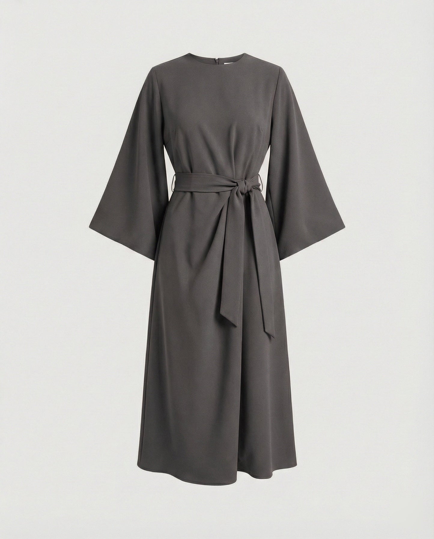 Zwergini-Mode | Elegantes Kleid mit Laternenärmeln und Gürtel