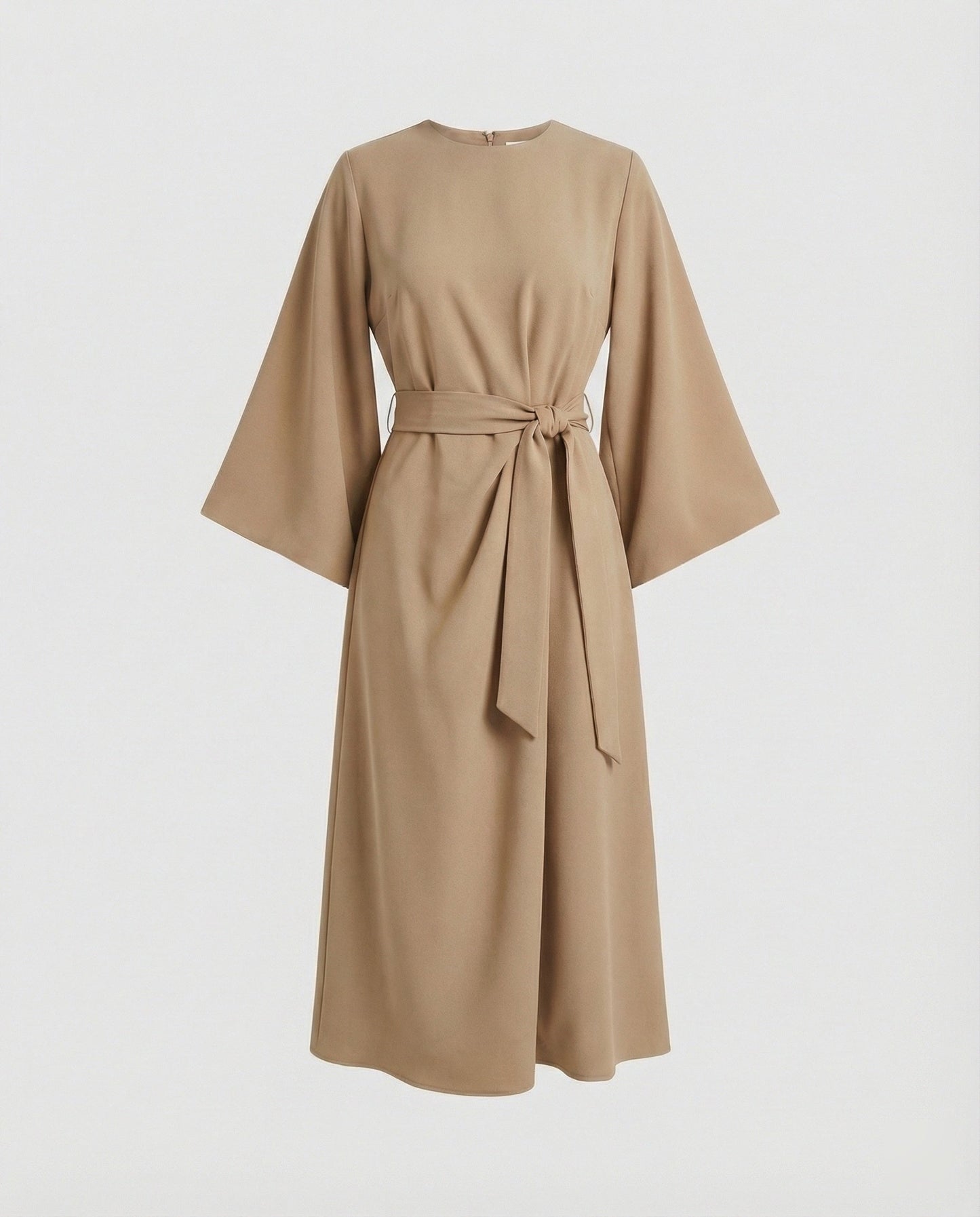 Zwergini-Mode | Elegantes Kleid mit Laternenärmeln und Gürtel