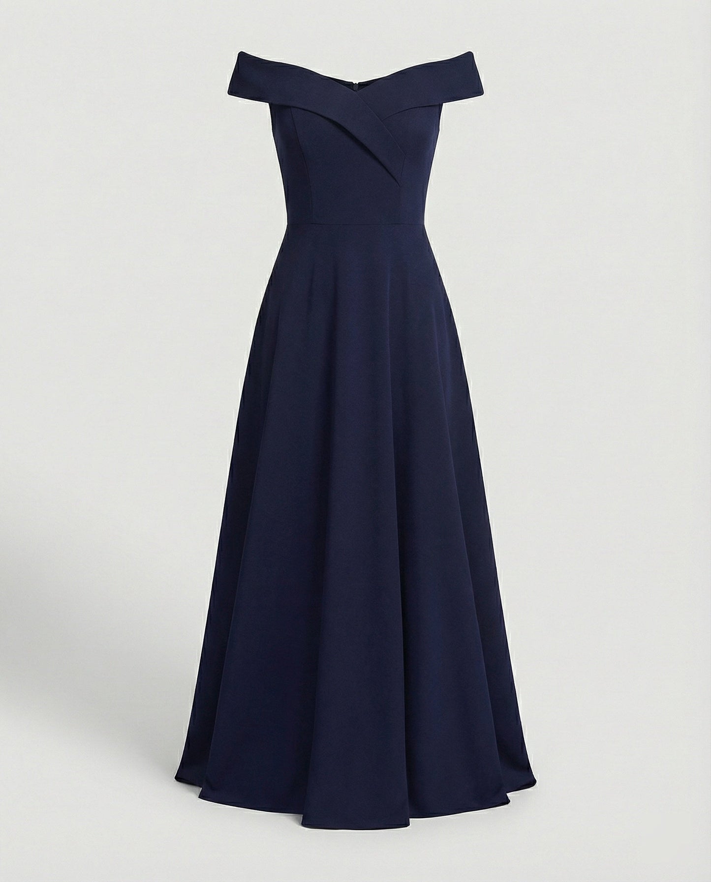 Zwergini-Mode | Elegantes Off-Shoulder Langes Catwalk Abendkleid