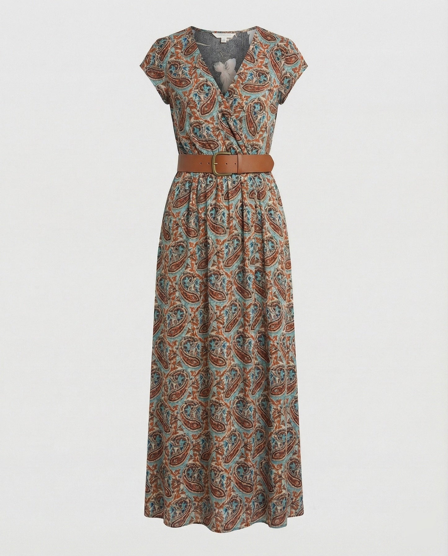 Boho Langes Maxikleid mit Blumenmuster für Sommer & Urlaub | Zwergini-Mode