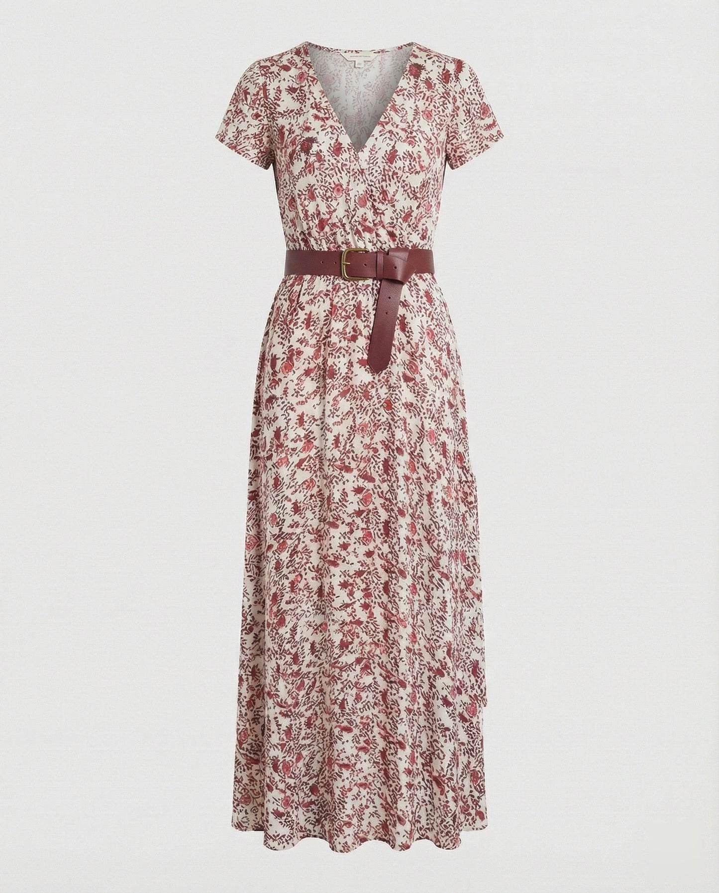 Boho Langes Maxikleid mit Blumenmuster für Sommer & Urlaub | Zwergini-Mode