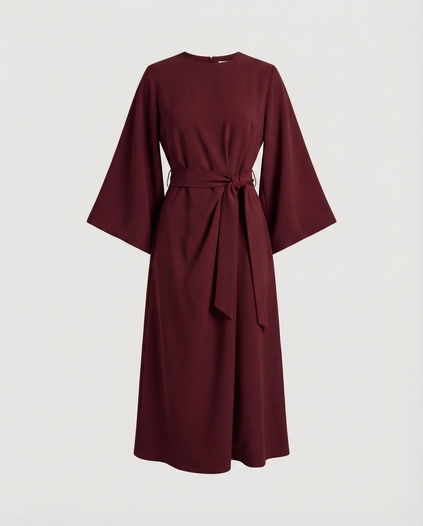 Zwergini-Mode | Elegantes Kleid mit Laternenärmeln und Gürtel