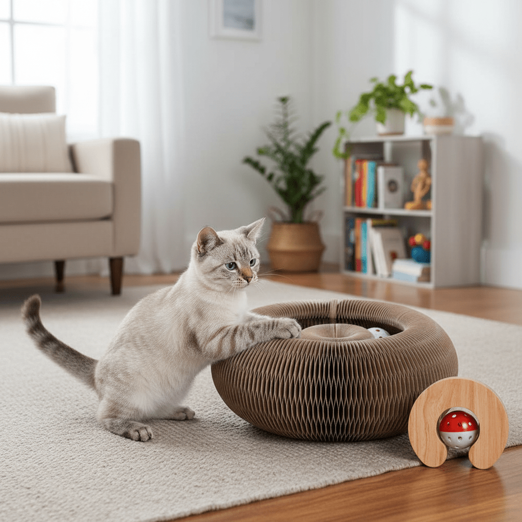 Zwergini Faltbarer Katzenkratzbaum
