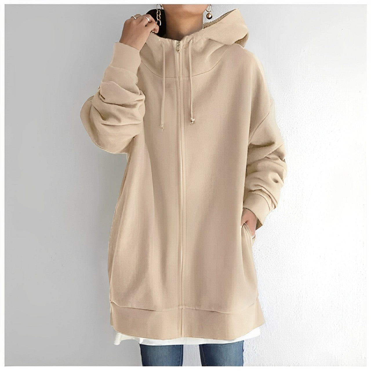 Zwergini-Mode | Fleece-Hoodie mit Reißverschluss