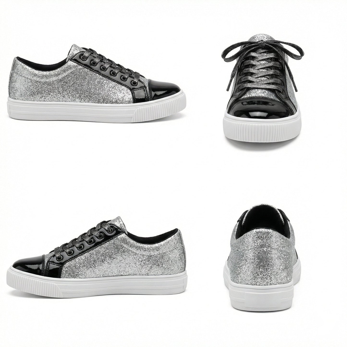 luxuriöser lässiger Glitzer-Damenschuh