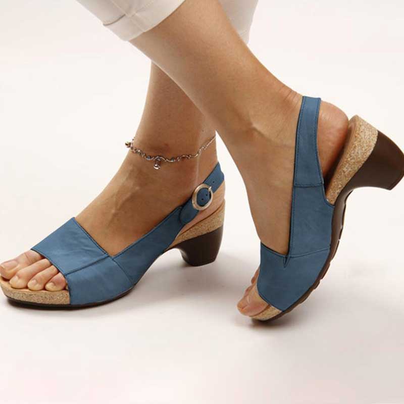 Zwergini-Mode | Orthopädische Sandalen mit Absatz Stilvoller Komfort und Unterstützung