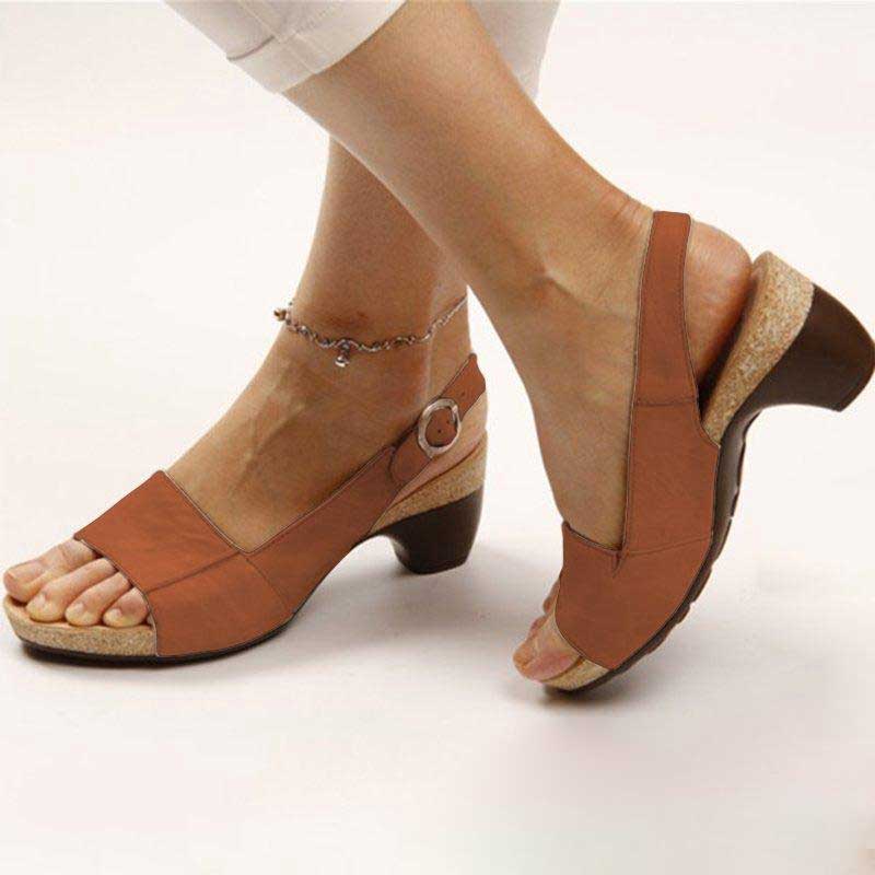 Zwergini-Mode | Orthopädische Sandalen mit Absatz Stilvoller Komfort und Unterstützung