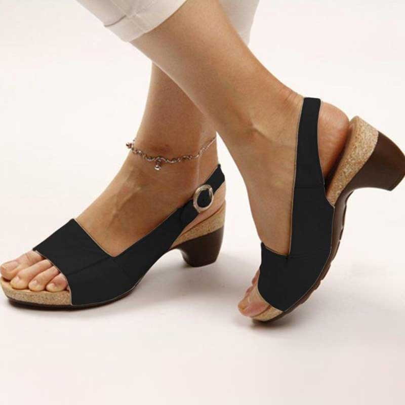 Zwergini-Mode | Orthopädische Sandalen mit Absatz Stilvoller Komfort und Unterstützung