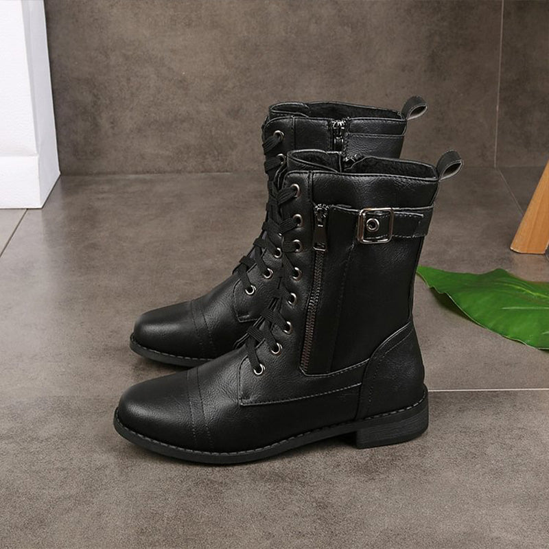 Zwergini-Mode | Orthopädische Stiefeletten mit seitlichem Reißverschluss