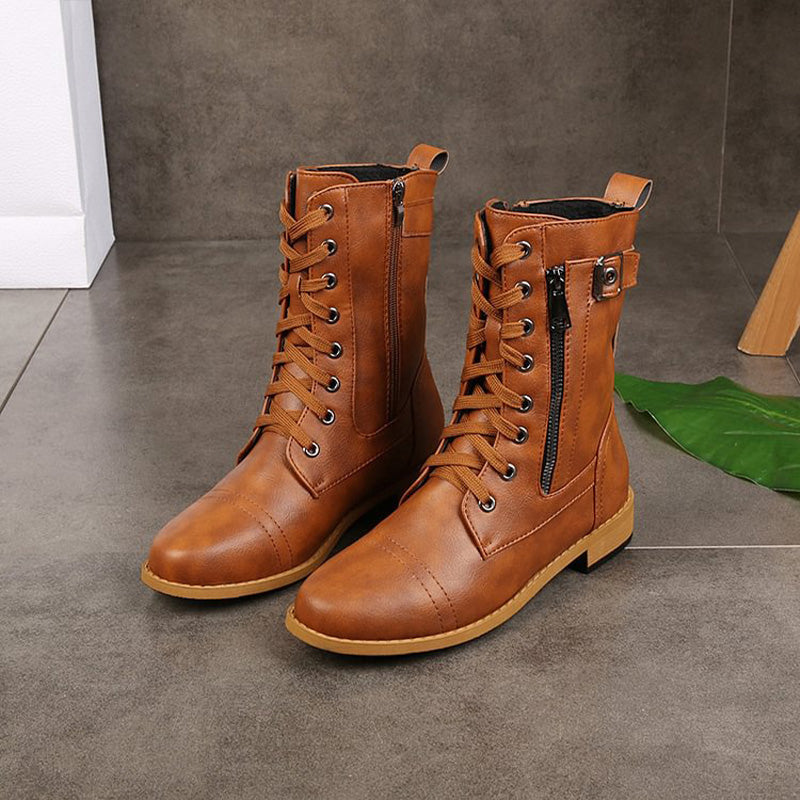 Zwergini-Mode | Orthopädische Stiefeletten mit seitlichem Reißverschluss