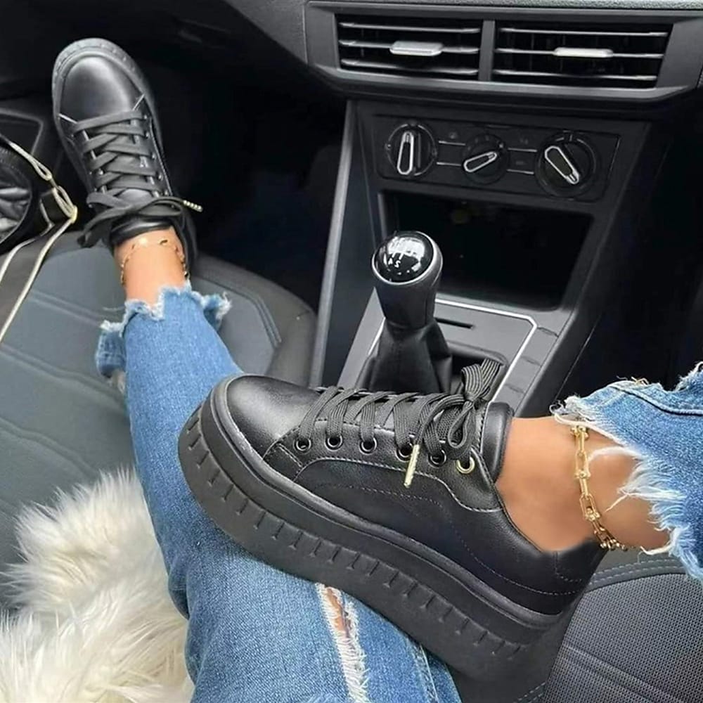 Zwergini-Mode Plateau-Boots mit Schnürung