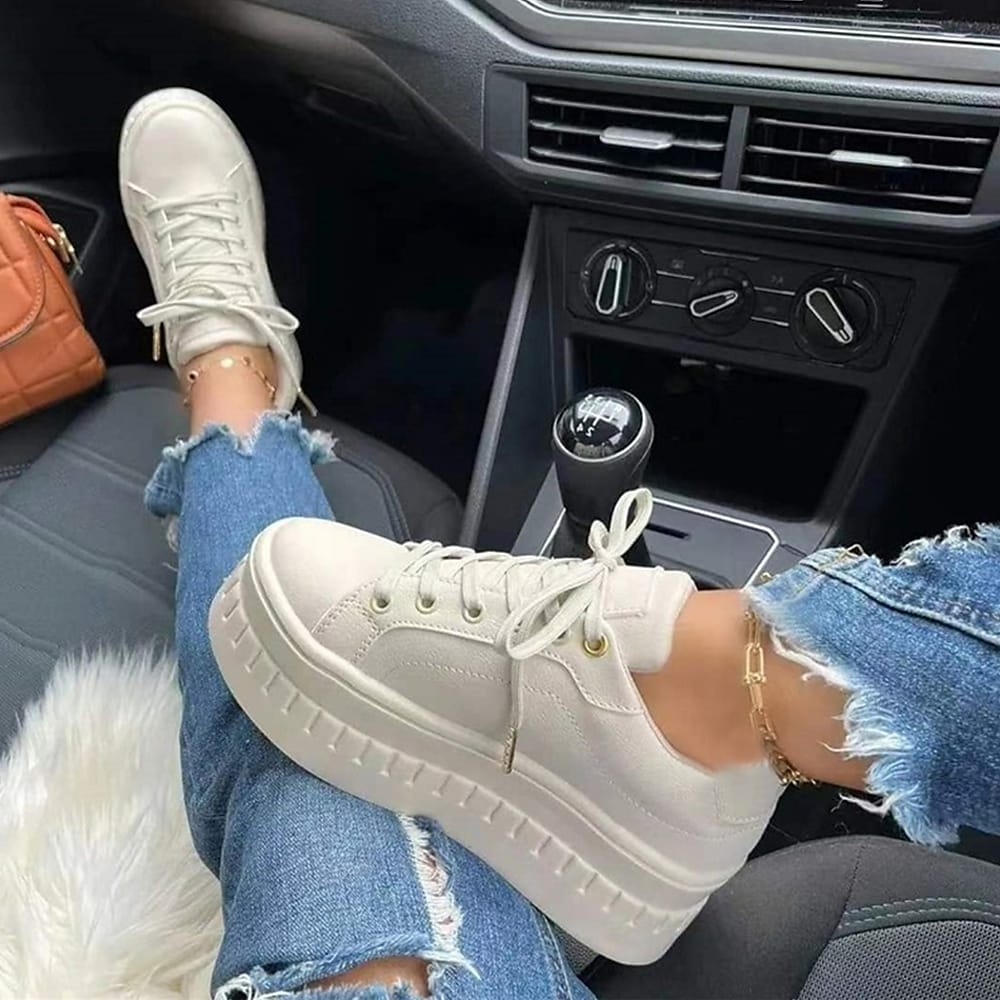 Zwergini-Mode Plateau-Boots mit Schnürung